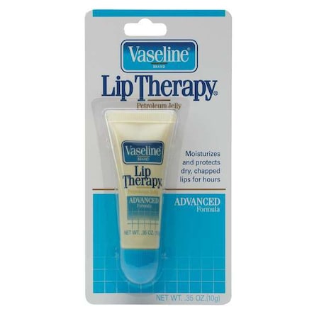 Vaseline Lip Therapy, 0.35 Oz., Unscented, Tube, PK72 CB750000