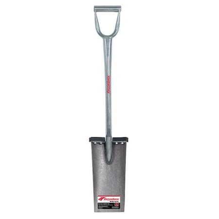 Razor-Back 14 ga Garden Spade Shovel, Steel Blade, 29 in L Silver Steel Handle 163105000GR