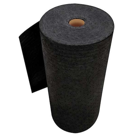Sustayn By Spilfyter Sorbent Roll, 53 gal, 32 in x 150 ft, Universal, Black, Polypropylene USR-90