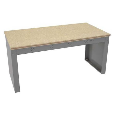 Tennsco Electronic Work Bench, Shop Top, 72" W, 33-3/4" Height, 1500 lb., Panel EB-1-3672C