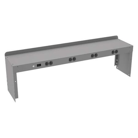 Tennsco Electronic Riser, 48in.Wx10in.D, 600 lb. REI-1048-WK-1