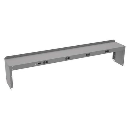 Tennsco Electronic Riser, 72in.Wx10in.D, 350 lb. REI-1072-WK-1