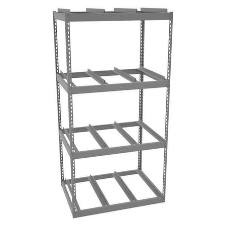 Tennsco Record Archive Shelving, 30"D x 42"W x 84"H, 4 Shelves, Steel ZB423084-4