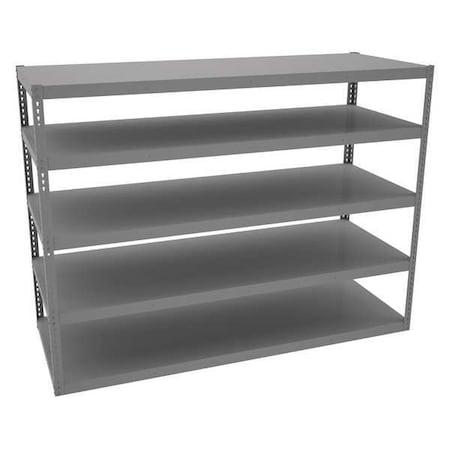 Tennsco Boltless Shelving Unit, 36-5/8"D x 96-5/8"W x 72"H, 5 Shelves, Carbon Steel RXHS-963672