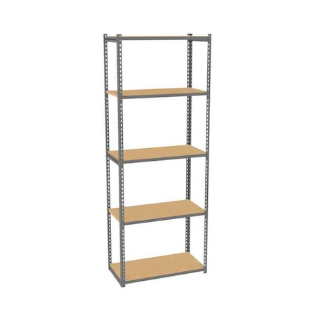 Tennsco Boltless Shelving Unit, 18-5/8"D x 36-5/8"W x 96"H, 5 Shelves, Steel ZA8-3618S-5D