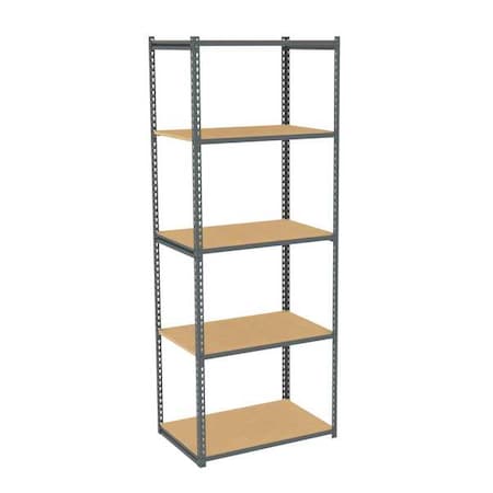 Tennsco Boltless Shelving Unit, 24-5/8"D x 36-5/8"W x 96"H, 5 Shelves, Steel ZA8-3624S-5D
