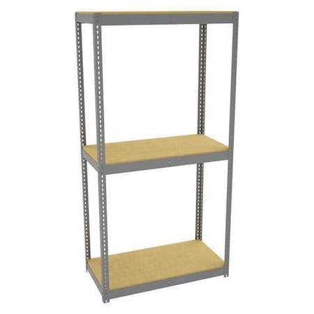 Tennsco Boltless Shelving Unit, 24-5/8"D x 48-5/8"W x 96"H, 4 Shelves, Steel ZLC8-4824S-3D