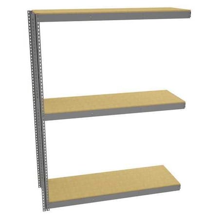 Tennsco Boltless Shelving Unit, 72inWx24inDx96inH, Color: Gray ZLC8-7224A-3D