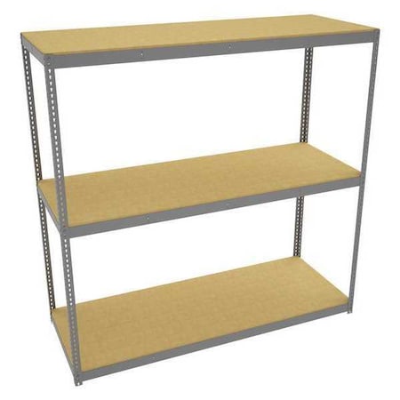 Tennsco Boltless Shelving Unit, 36-5/8"D x 96-5/8"W x 96"H, 4 Shelves, Steel ZLC8-9636S-3D