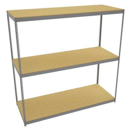Tennsco Boltless Shelving Unit, 36-5/8"D x 96-5/8"W x 96"H, 4 Shelves, Steel ZLE8-9636S-3D