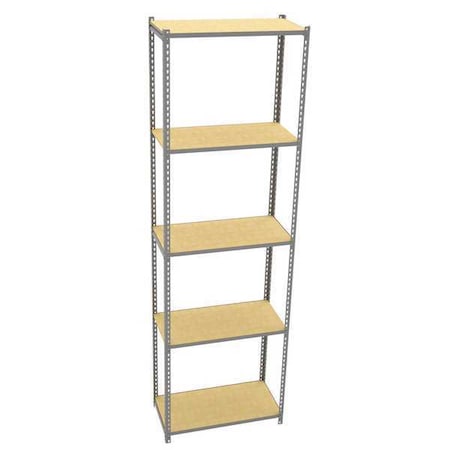 Tennsco Boltless Shelving Unit, 18-5/8"D x 36-5/8"W x 120"H, 5 Shelves, Steel ZA10-3618S-5D