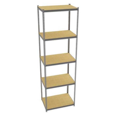 Tennsco Boltless Shelving Unit, 24-5/8"D x 36-5/8"W x 120"H, 5 Shelves, Steel ZB10-3624S-5D