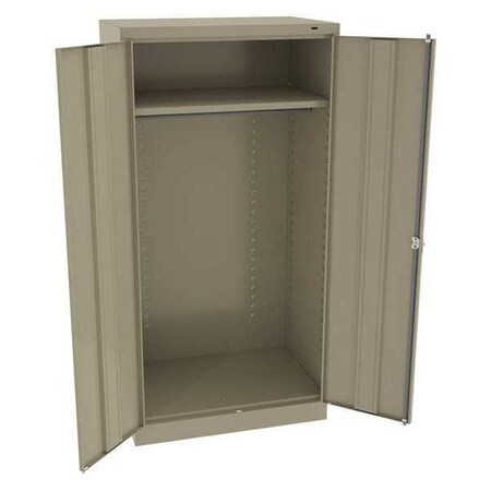 Tennsco Wardrobe Storage Cabinet, 72 in H, 36 in W, Sand, 0 Drawers 7124SD