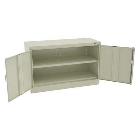 Tennsco Shelving Storage Cabinet, 30 in H, 48 in W, Champagne/Putty, 1 Shelves, 0 Drawers J1830SUPY