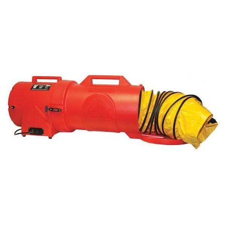 Air Systems Intl Portable Fan, 12 in., 115VAC, 25 ft. Duct CVF12CAN25