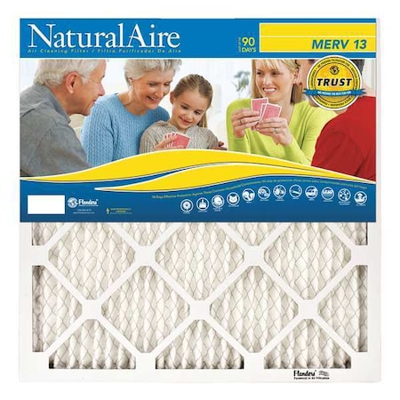 NATURALAIRE 16x25x1 Standard Capacity Pleated Filter, MERV 13 95003.011625