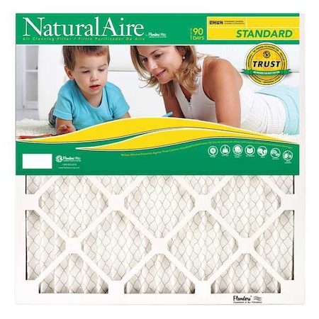 Naturalaire Standard Capacity Pleated Filter, 24"x24"x1", MERV 8 84858.012424