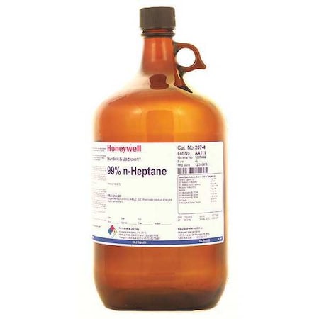 Honeywell Burdick & Jackson Heptane, 4L, Analytical Grd, CH3CH25CH3, PK4 207-4