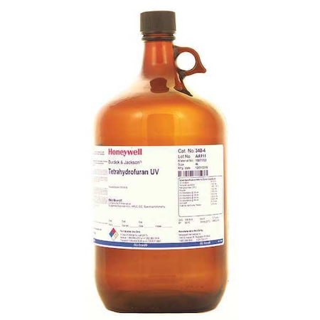Honeywell Burdick & Jackson Tetrahydrofuran UV, 4L, Analytical Grd, PK4 340-4