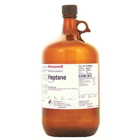 Honeywell Burdick & Jackson Heptane, 4L, ACS Reagent, CH3CH25CH3, PK4 LP206-4