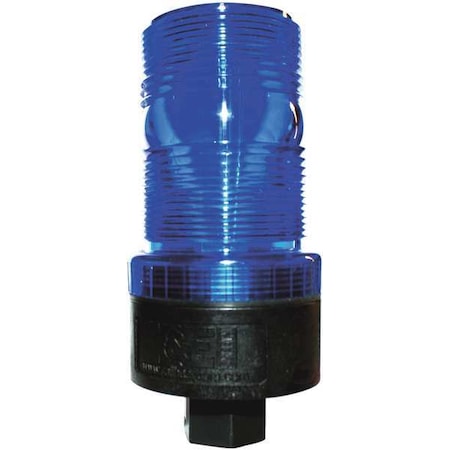 Railhead Gear Warning Strobe, Blue, LED, 120VAC M490-LED B