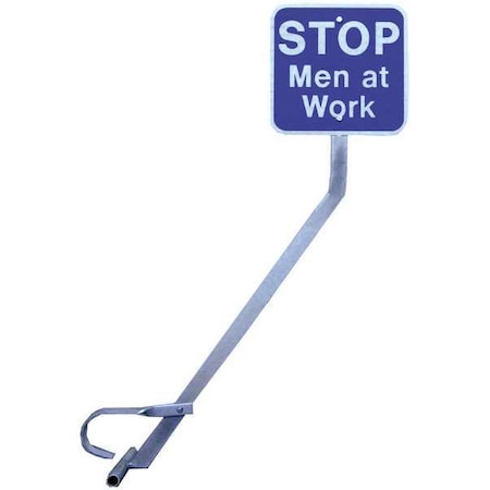 Railhead Gear Railroad Stop Sign, 12" Height, 12" Width, Aluminum, Square, English Econ Clamp SS