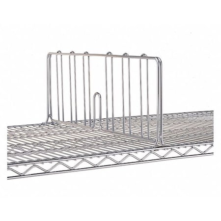 Metro Shelf Divider, Chrome, 30 In, Ea DD30C