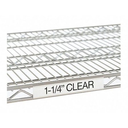 Metro Label Holder, Clear, 48 In 9990CL4