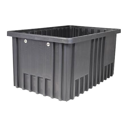 Metro Tote Box Divider Box, .44 cu ft, Black, Polypropylene TB93030CAS