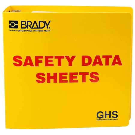 Brady Binder, Safety Data Sheets, 11 3/4 in W, 11 5/8 in H 121184