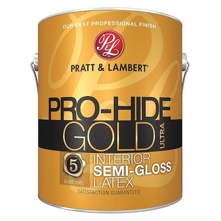 Pratt & Lambert Interior Paint, Semi-Gloss, Latex Base, Luminous Cloud, 1 gal 0000Z8380-16
