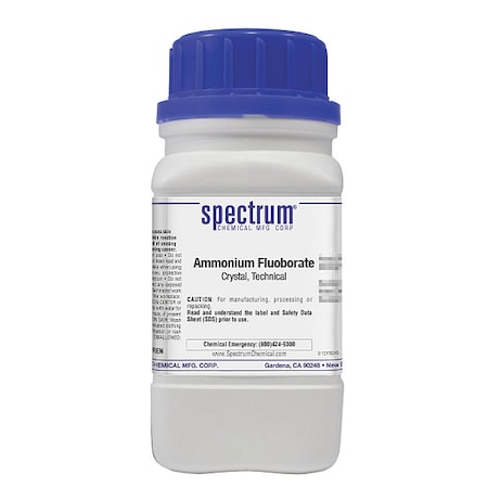 Spectrum Chemical Ammonium Fluoborate, Crystal, 125g A1180-125GM07
