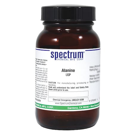 Spectrum Chemical Alanine, USP, 100g A1253-100GM06