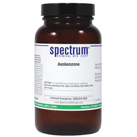 Spectrum Chemical Avobenzone, 100g, CAS 70356-09-1, Ambr Glss A2682-100GM