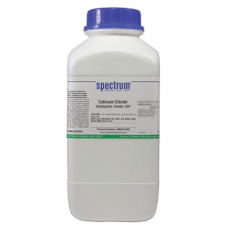 Spectrum Chemical Calcium Citrate, Tetrahydrate, USP, 2.5kg C1102-2.5KG13