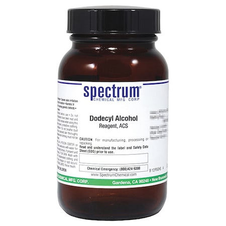 Spectrum Chemical Dodecyl Alcohol, Reagent, ACS, 100g D1067-100GM06
