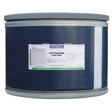Spectrum Chemical Ferric Subsulfate, Powder, Purified, 12kg F1042-12KG18