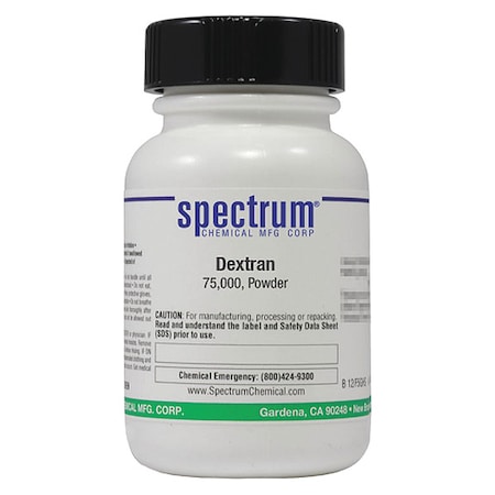 Spectrum Chemical Dextran, 75, 000, Powder, 25g DE125-25GM04