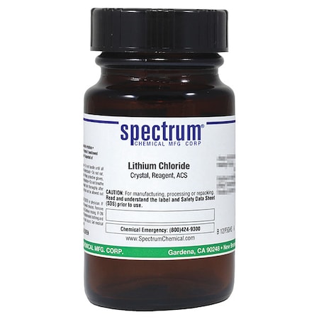 Spectrum Chemical Lithium Chloride, Crystal, Reagent, ACS, 25g L1109-25GM04