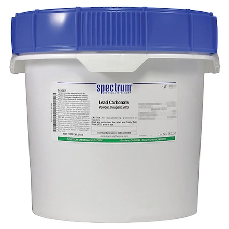 Spectrum Chemical Lead Carbonate, Powder, Reagent, ACS, 12kg L1045-12KG18