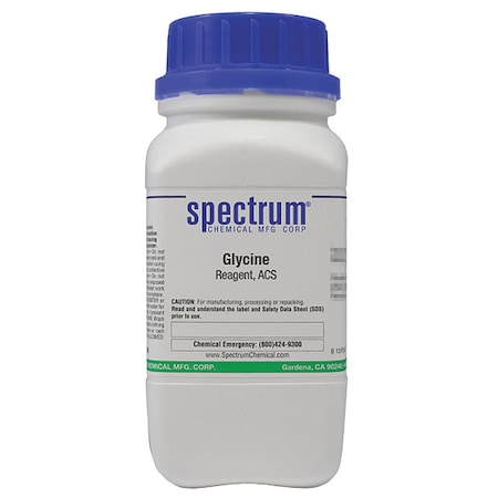 Spectrum Chemical Glycine, Reagent, ACS, 500g GL158-500GM10