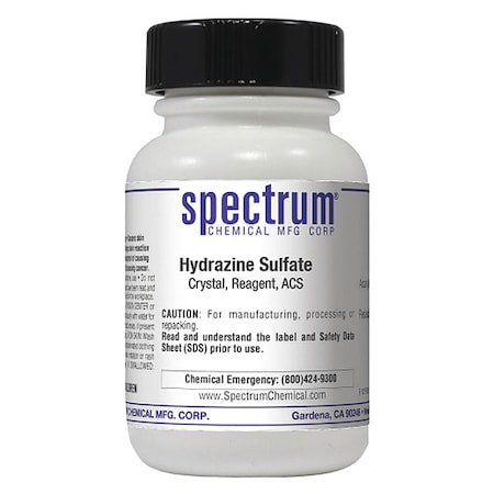 Spectrum Chemical Hydrazine Sulfate, Crystal, Reagent, 25g H1018-25GM04