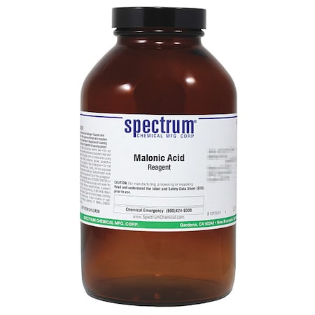 Spectrum Chemical Malonic Acid, Reagent, 500g MA150-500GM10