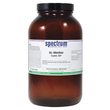 Spectrum Chemical DL-Menthol, Crystal, USP, 500g ME111-500GM10