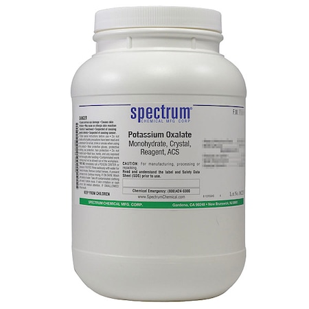 Spectrum Chemical Potassium Oxalate, Reagent, 2.5kg, PK4 P1355-2.5KG76