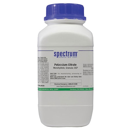 Spectrum Chemical Potassium Citrate, Granular, USP, 2.5kg PO175-2.5KGPL13