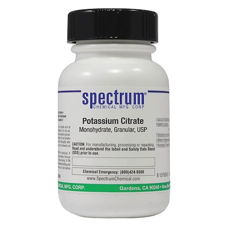 Spectrum Chemical Potassium Citrate, Granular, USP, 50g PO175-50GM05
