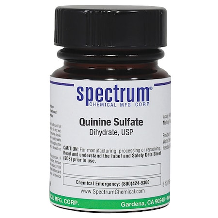 Spectrum Chemical Quinine Sulfate, Dihydrate, USP, 10g QU110-10GM03