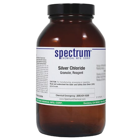 Spectrum Chemical Silver Chloride, Granular, Reagent, 500g S1055-500GM10