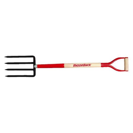 Razor-Back Spading Fork, D-Grip Handle, 30in.LHandle 72103GR